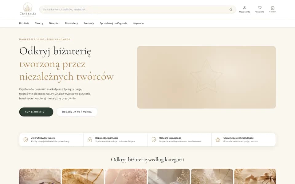 Zrzut ekranu projektu Crystalia